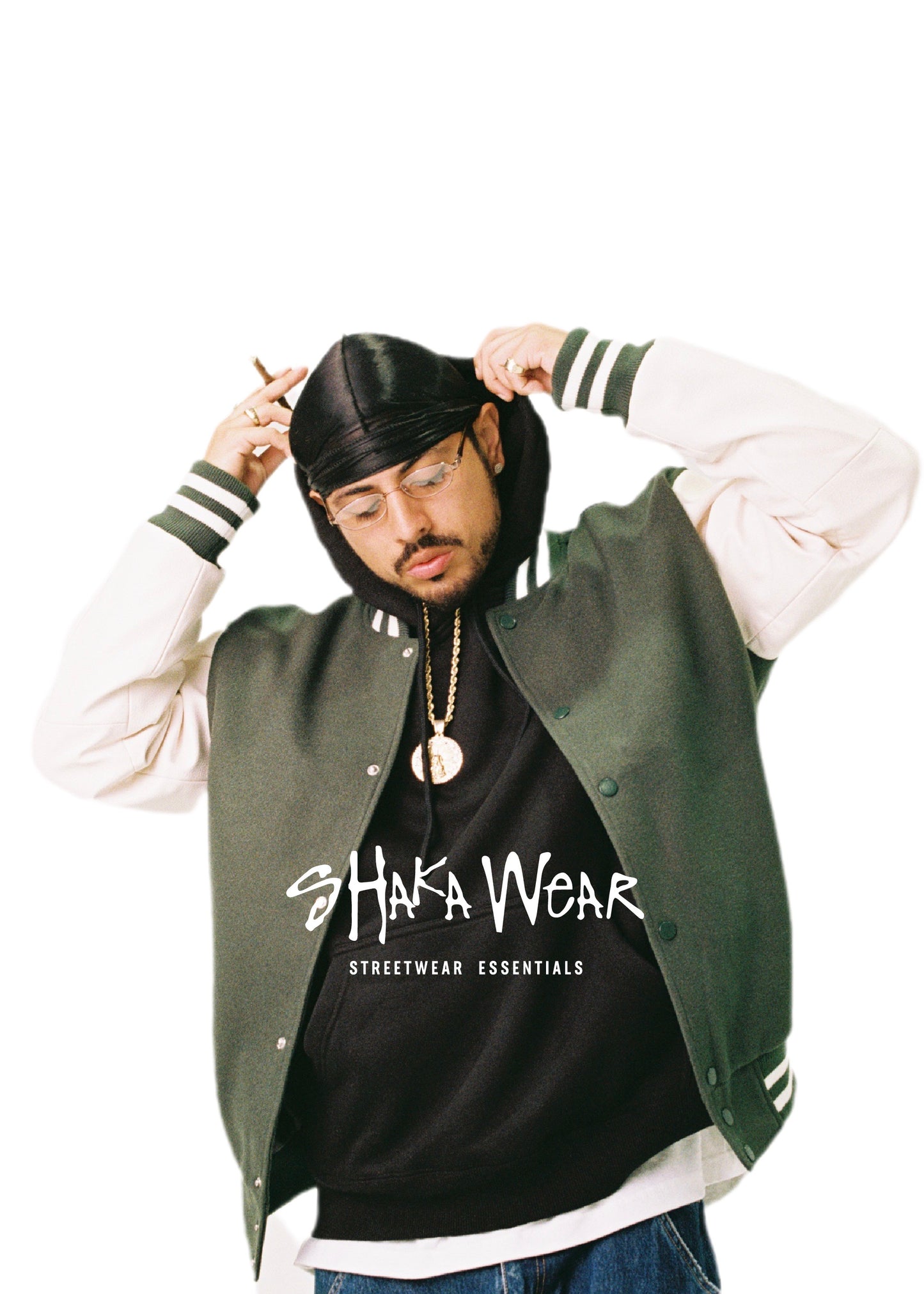 CHAQUETA LETTERMAN DE CUERO