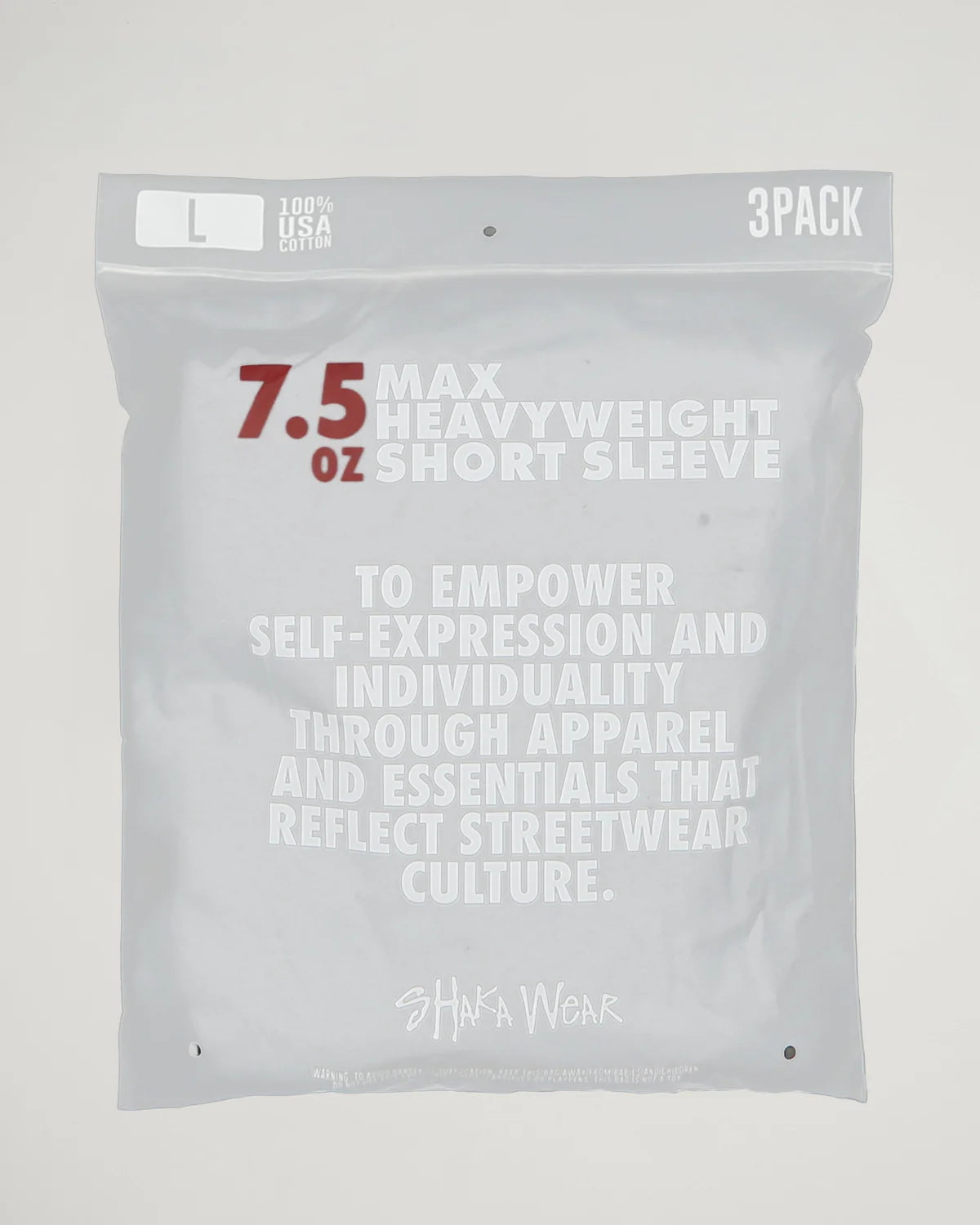 Paquete de 3 - 7.5oz Max Heavyweight Manga Corta
