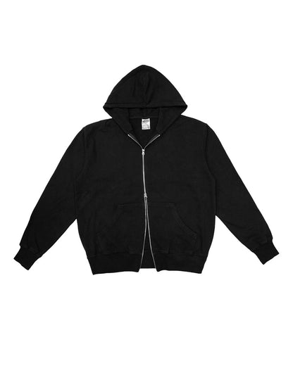 Hoodie de doble Zipper Garment Dye
